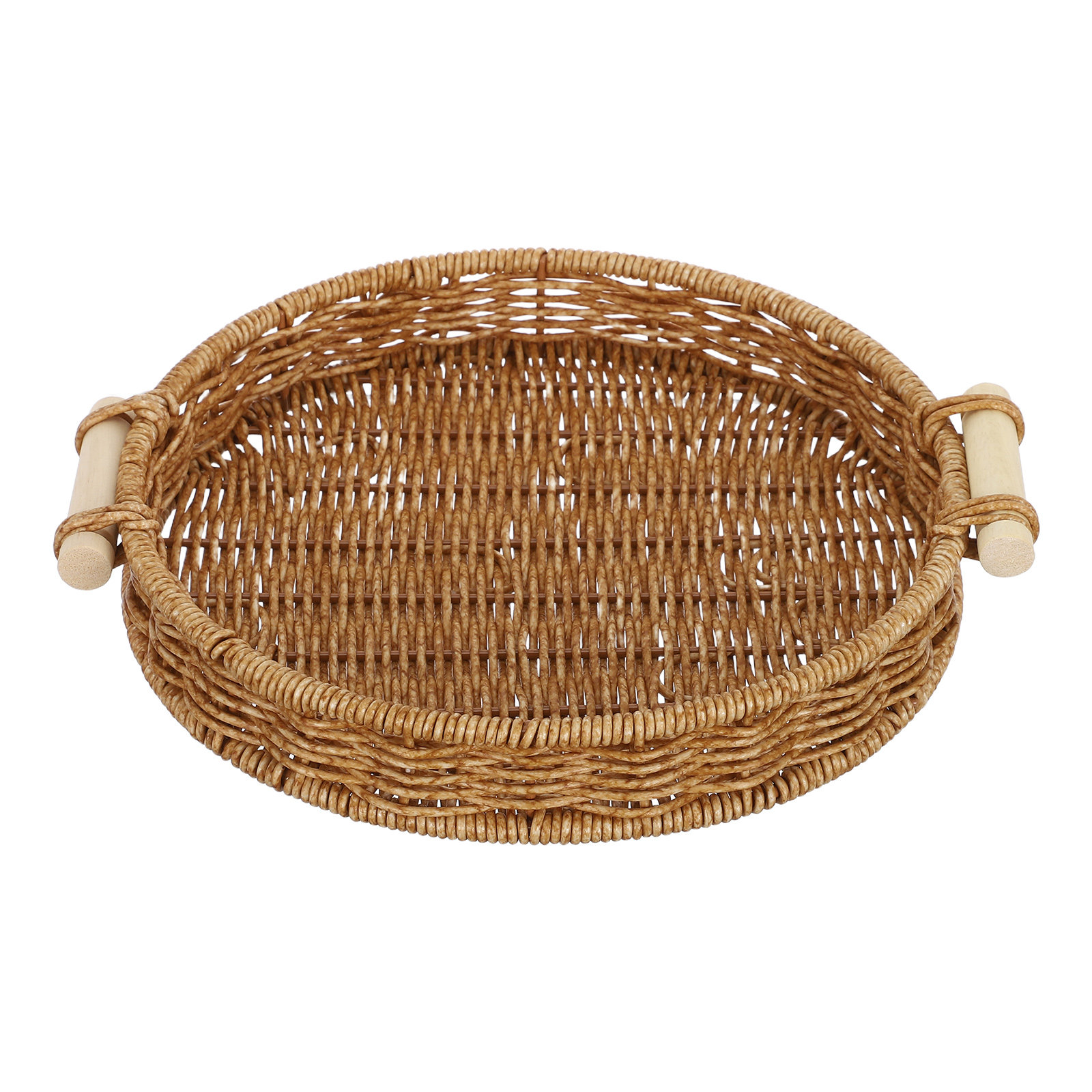 Rattan Tray Handle - Cesta de pan de imitación de