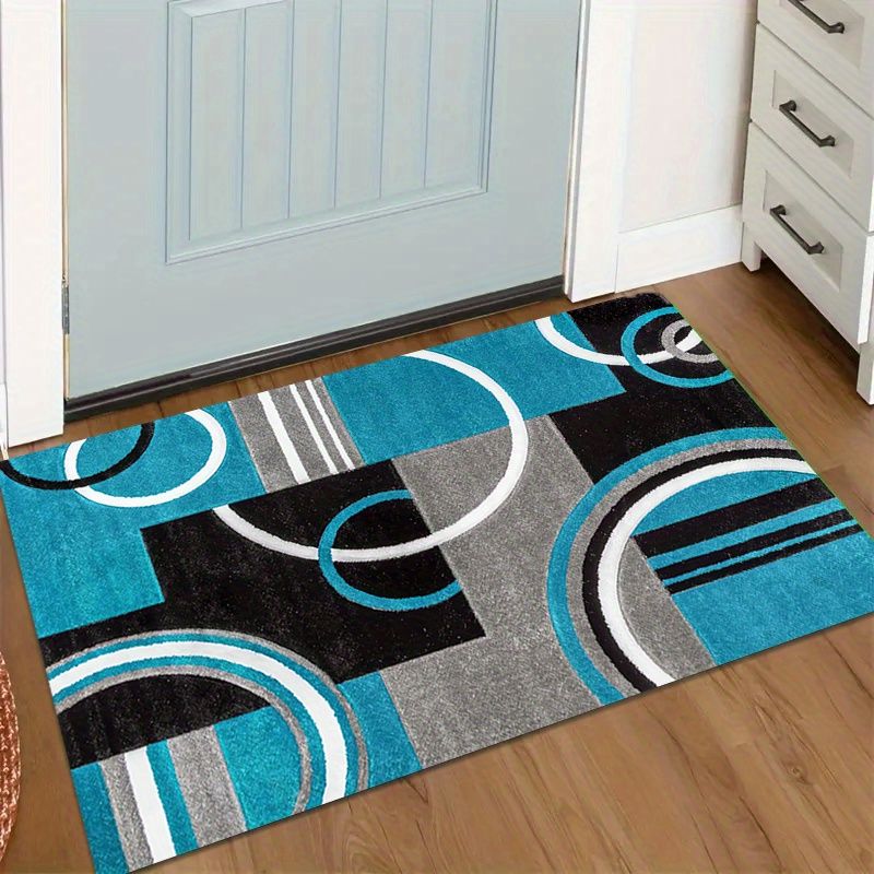 Printed Rug Abstract - Alfombrillas Modernas Abstractas Geométricas VIKAMA, Alfombras