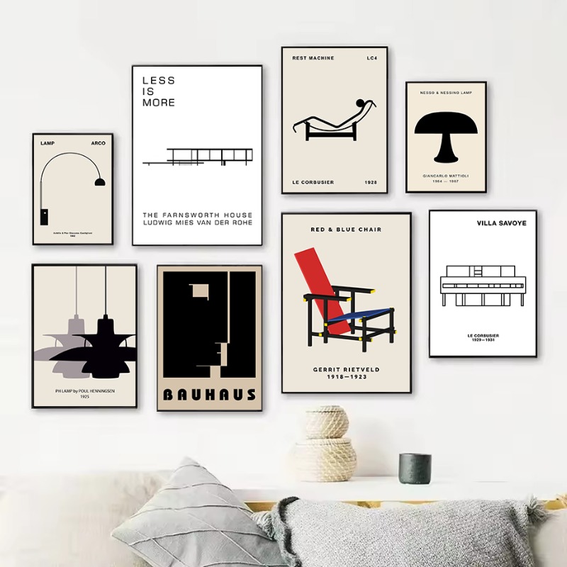 Interior Design Co - Póster de arquitectura abstracta con diseño