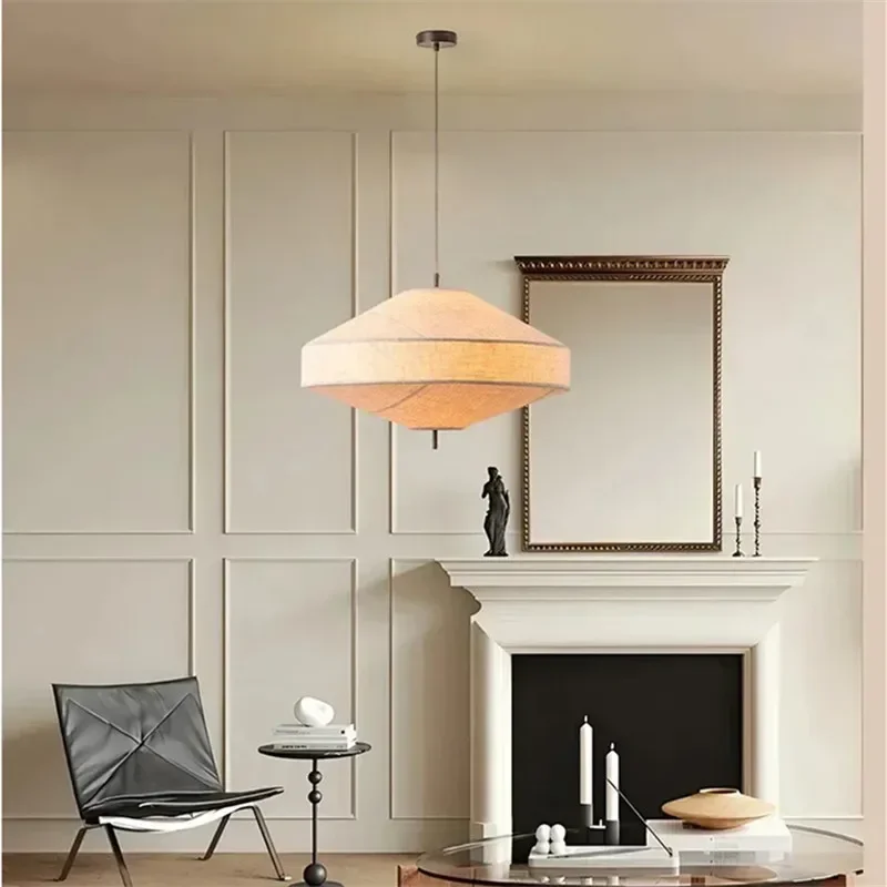 Wicker Pendant Shade - Lámpara colgante de ratán tejida a