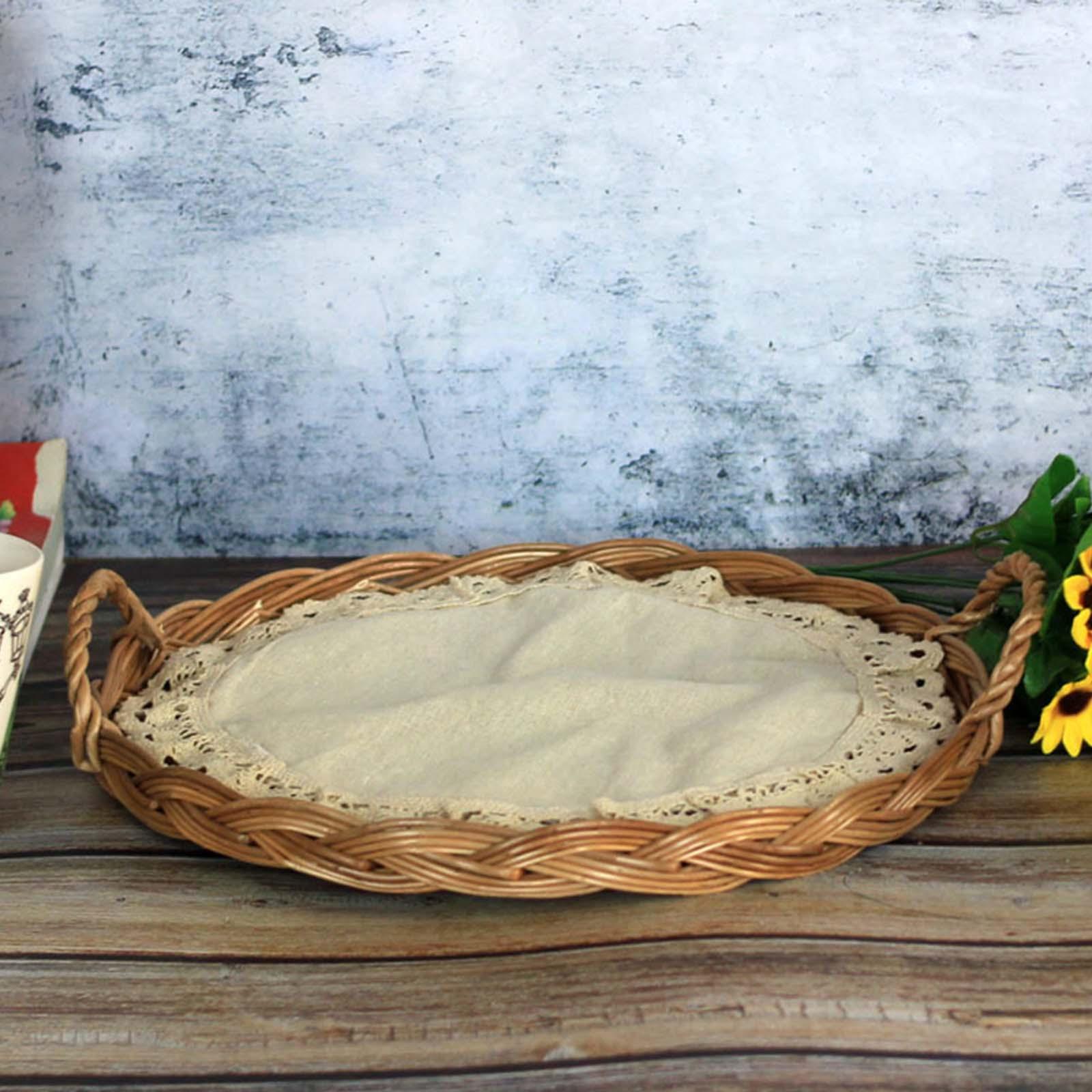 Rattan Tray Handle - Tapa de Cúpula para Alimentos y