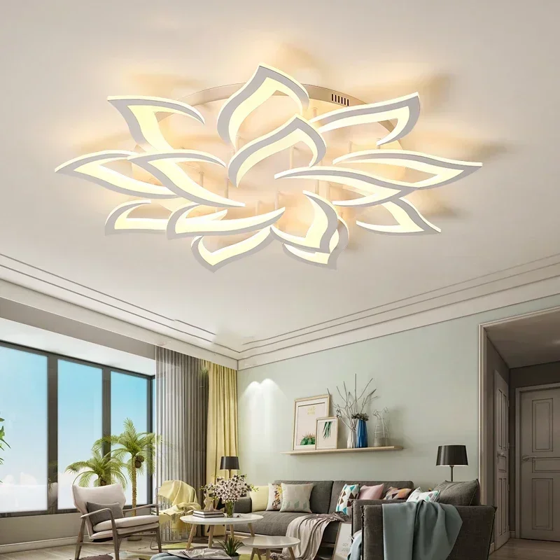 Interior Design Remote - Candelabro de pétalos LED de diseñador,