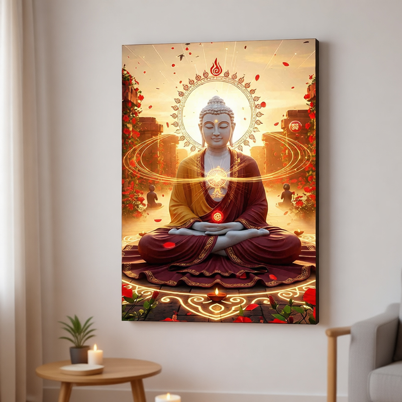 Interior Design Zen - Cuadro Moderno de Buda Oriental en
