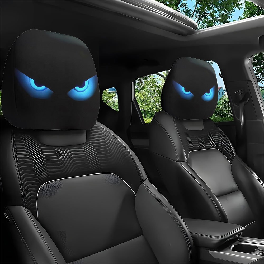 Interior Design Co - 2 fundas para reposacabezas de coche