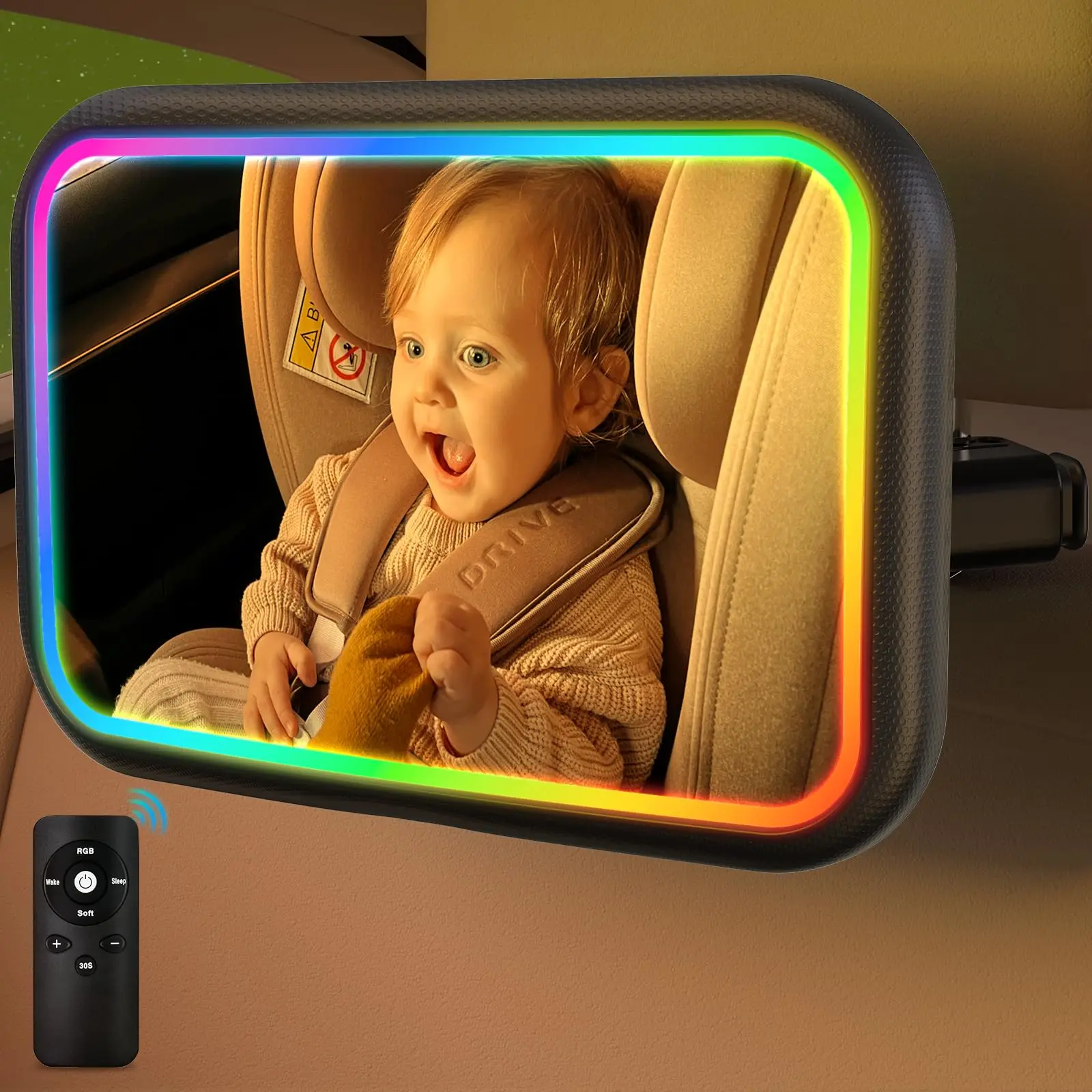 Interior Design Remote - Espejo de coche para bebé con