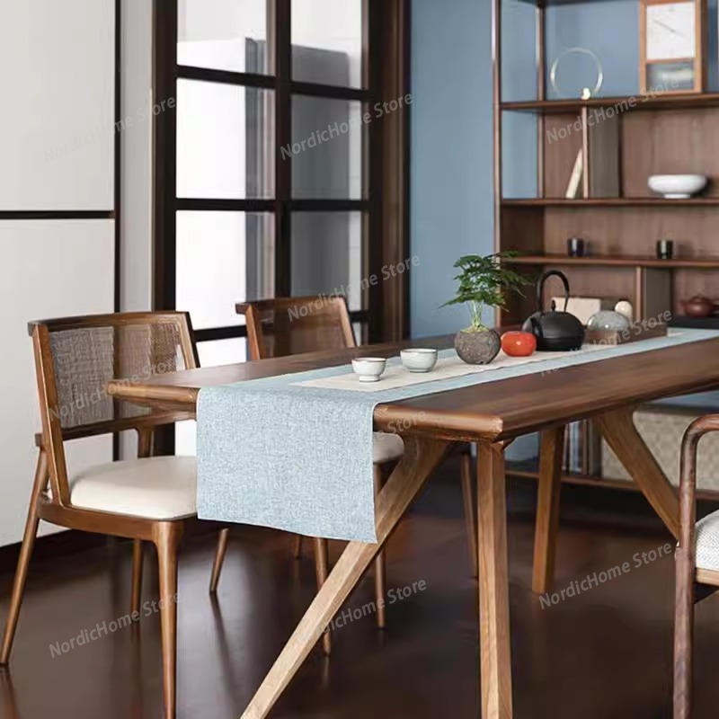 Interior Design Minimalist - Sillas de Comedor Nórdicas de Ratán,