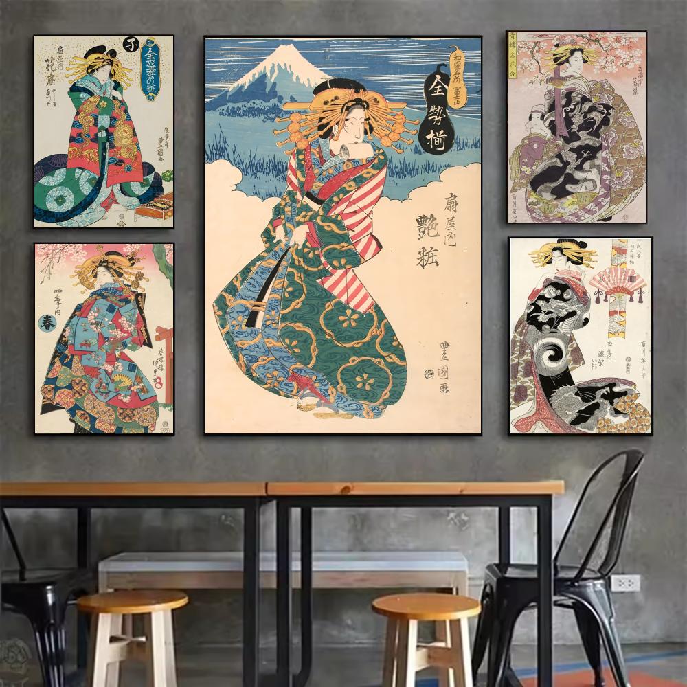 Póster de geisha japonesa Retr - Interior Design Minimalist reseña y precio