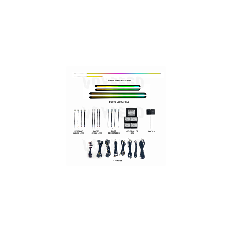 Barra de Luces LED para Automó - Interior Design Remote reseña y precio