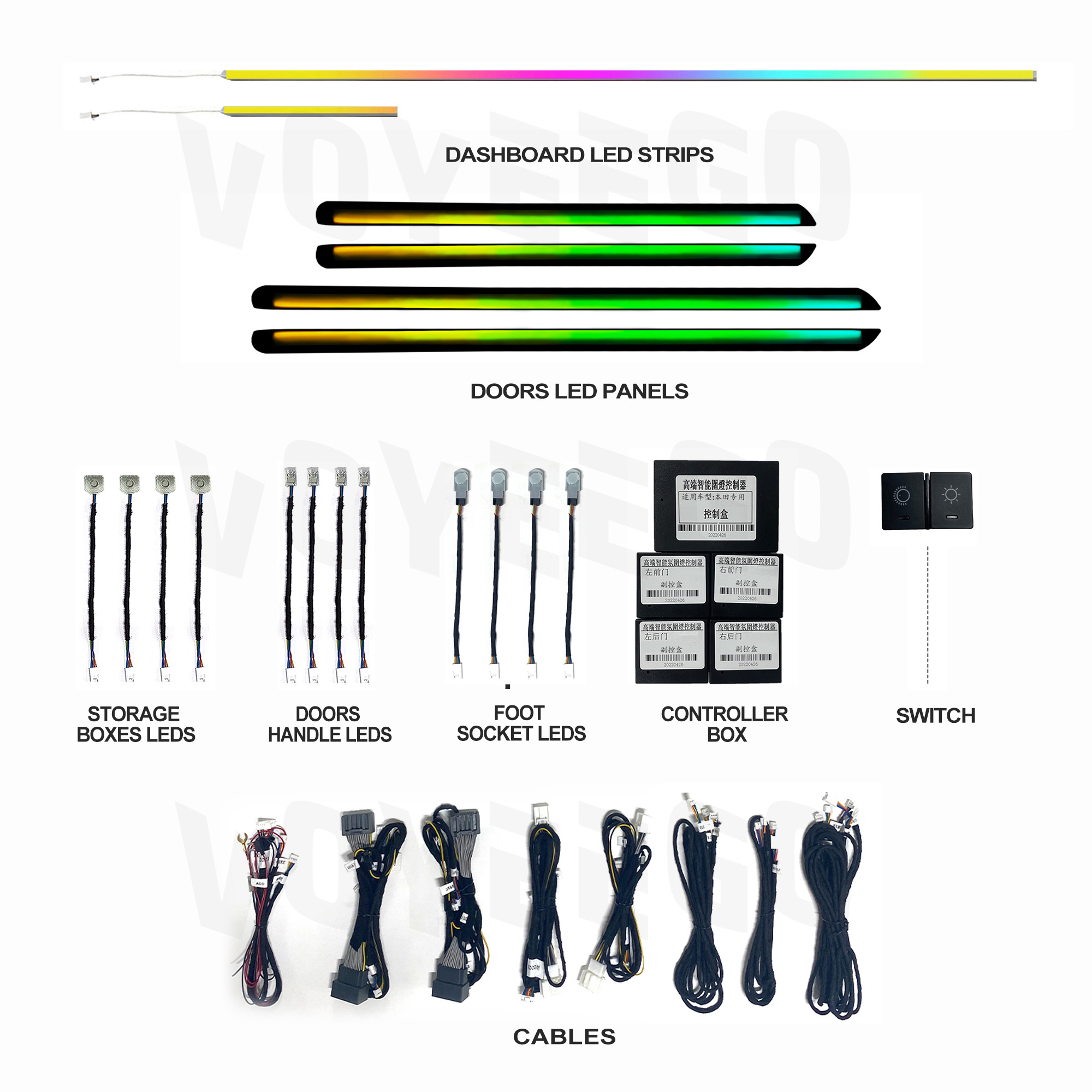 Barra de Luces LED para Automó - Interior Design Remote reseña y precio