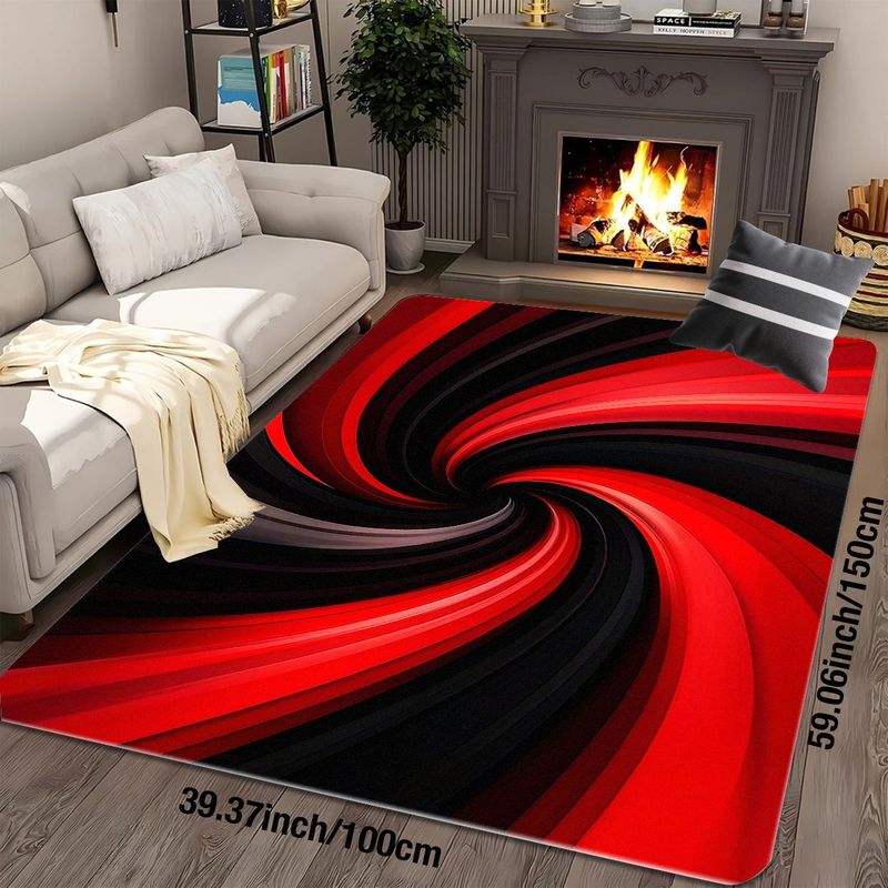 Alfombra de Franela Estampada  - Printed Rug Abstract reseña y precio