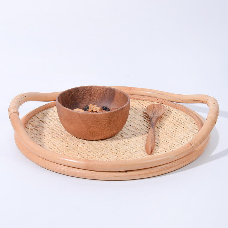 Bandeja Tejida de Ratán Natura - Rattan Tray Handle reseña y precio