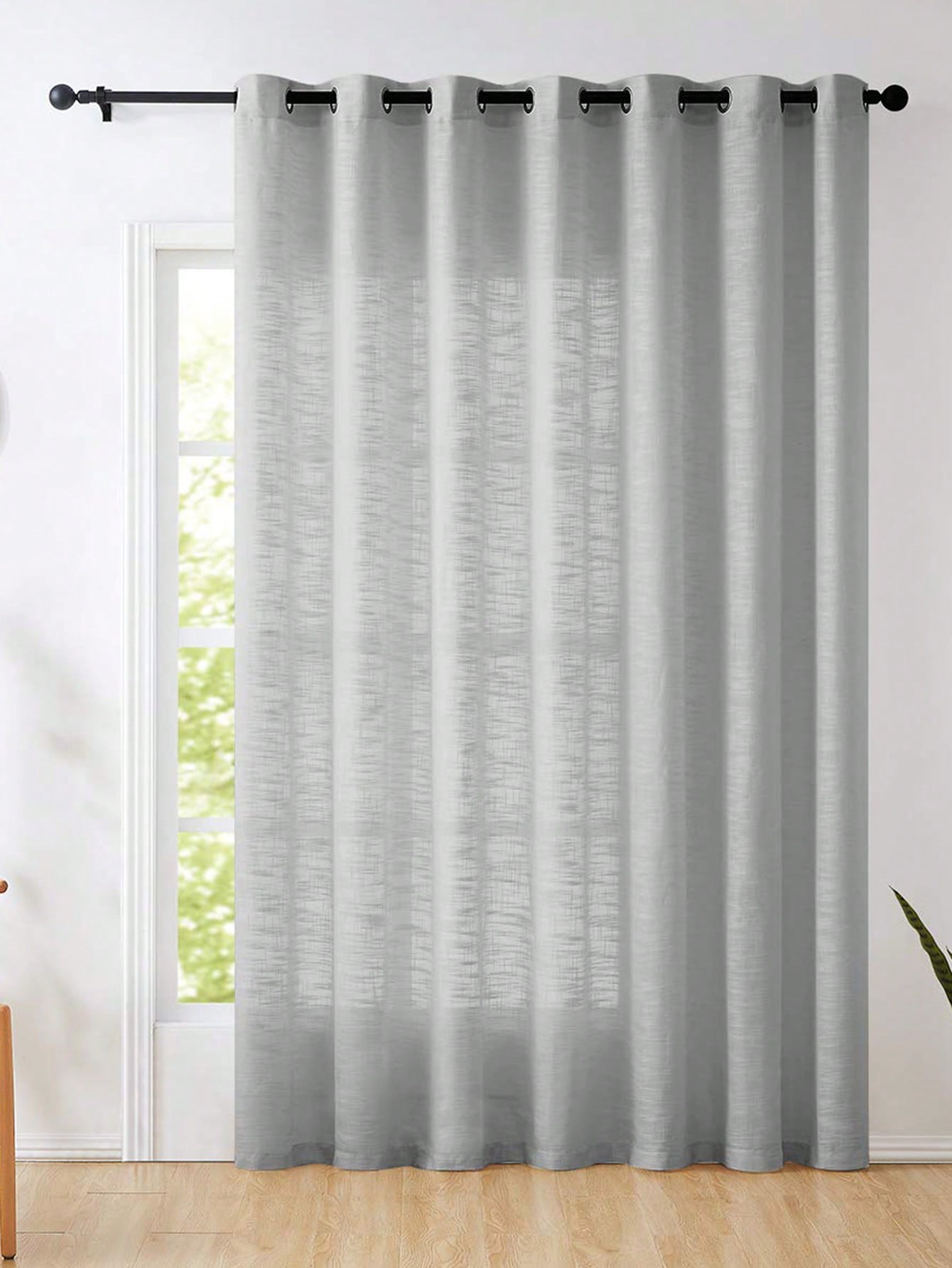 Cortinas semitransparentes de  - Linen Curtain Eyelet reseña y precio