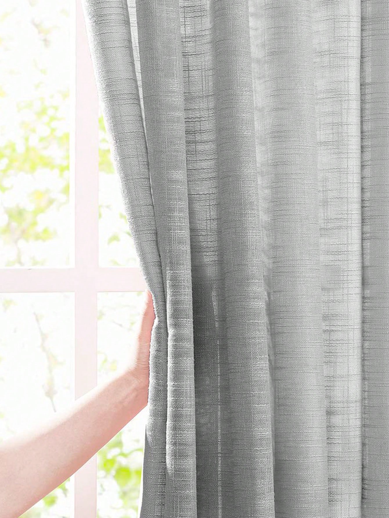 Cortinas semitransparentes de  - Linen Curtain Eyelet reseña y precio