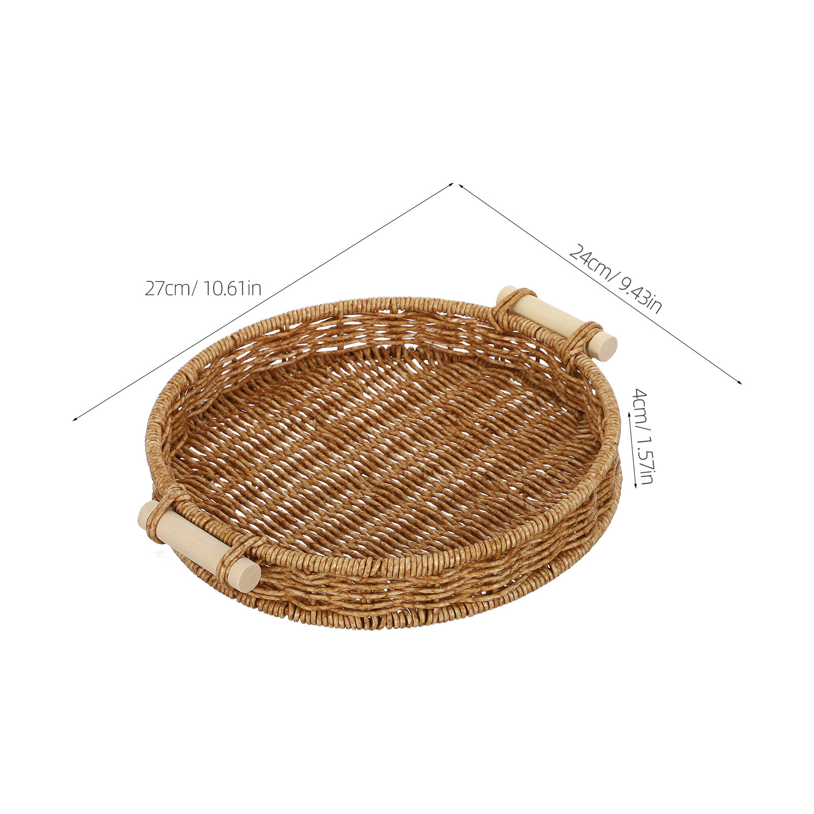 Cesta de pan de imitación de r - Rattan Tray Handle reseña y precio