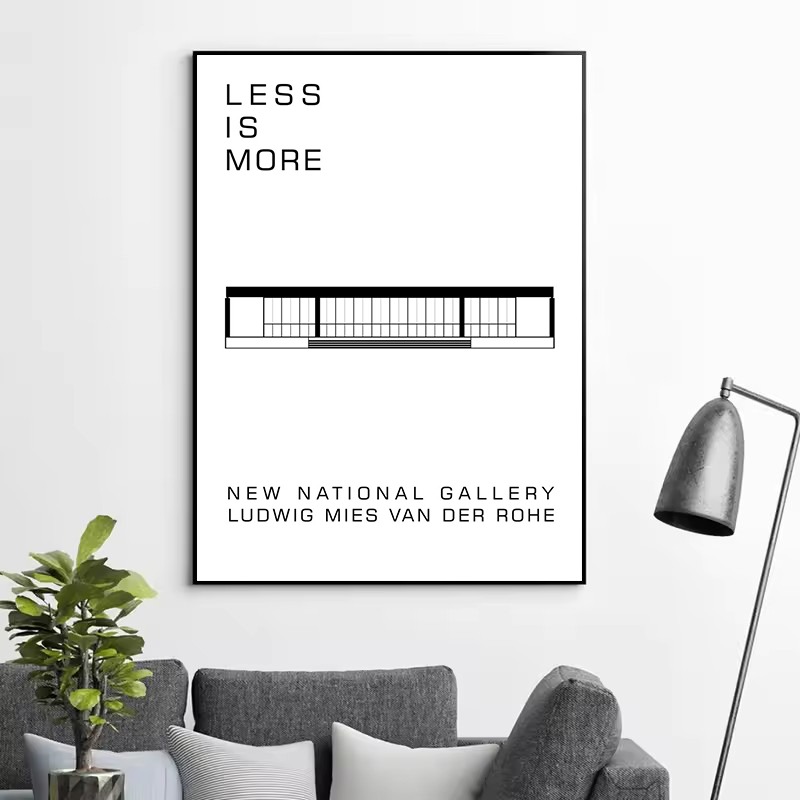 Póster de arquitectura abstrac - Interior Design Co reseña y precio