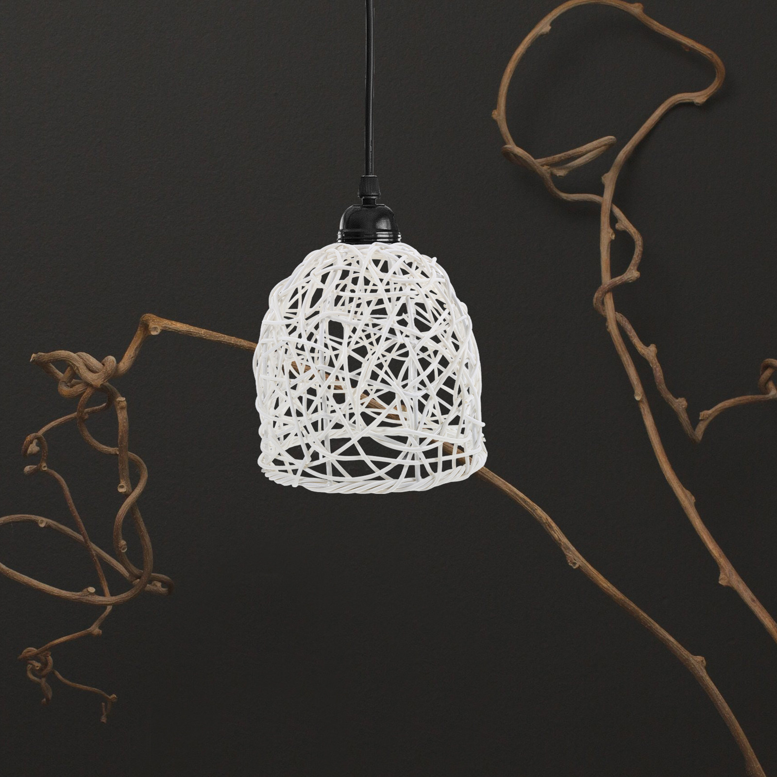 Pantalla de Lámpara de Ratán E - Wicker Pendant Shade reseña y precio