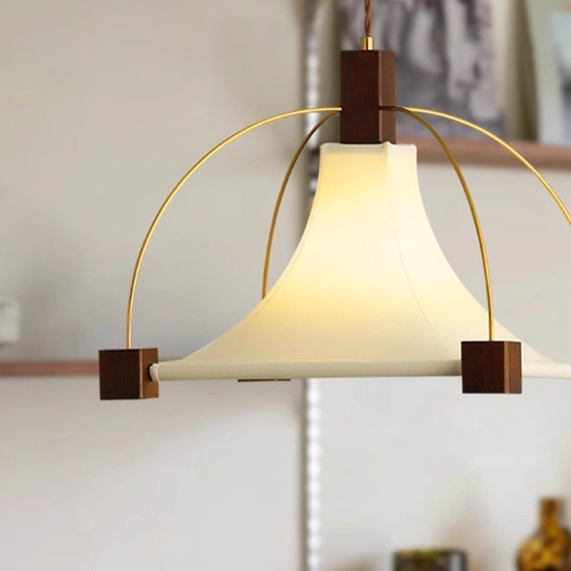 Lámpara colgante de tela cuadr - Interior Design Remote reseña y precio