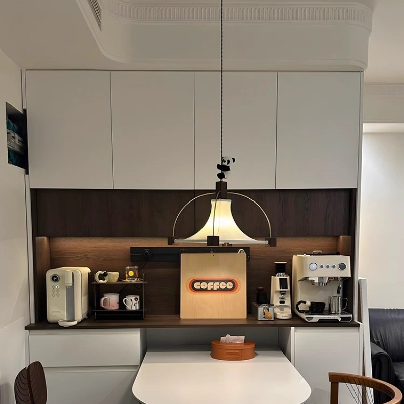 Lámpara colgante de tela cuadr - Interior Design Remote reseña y precio