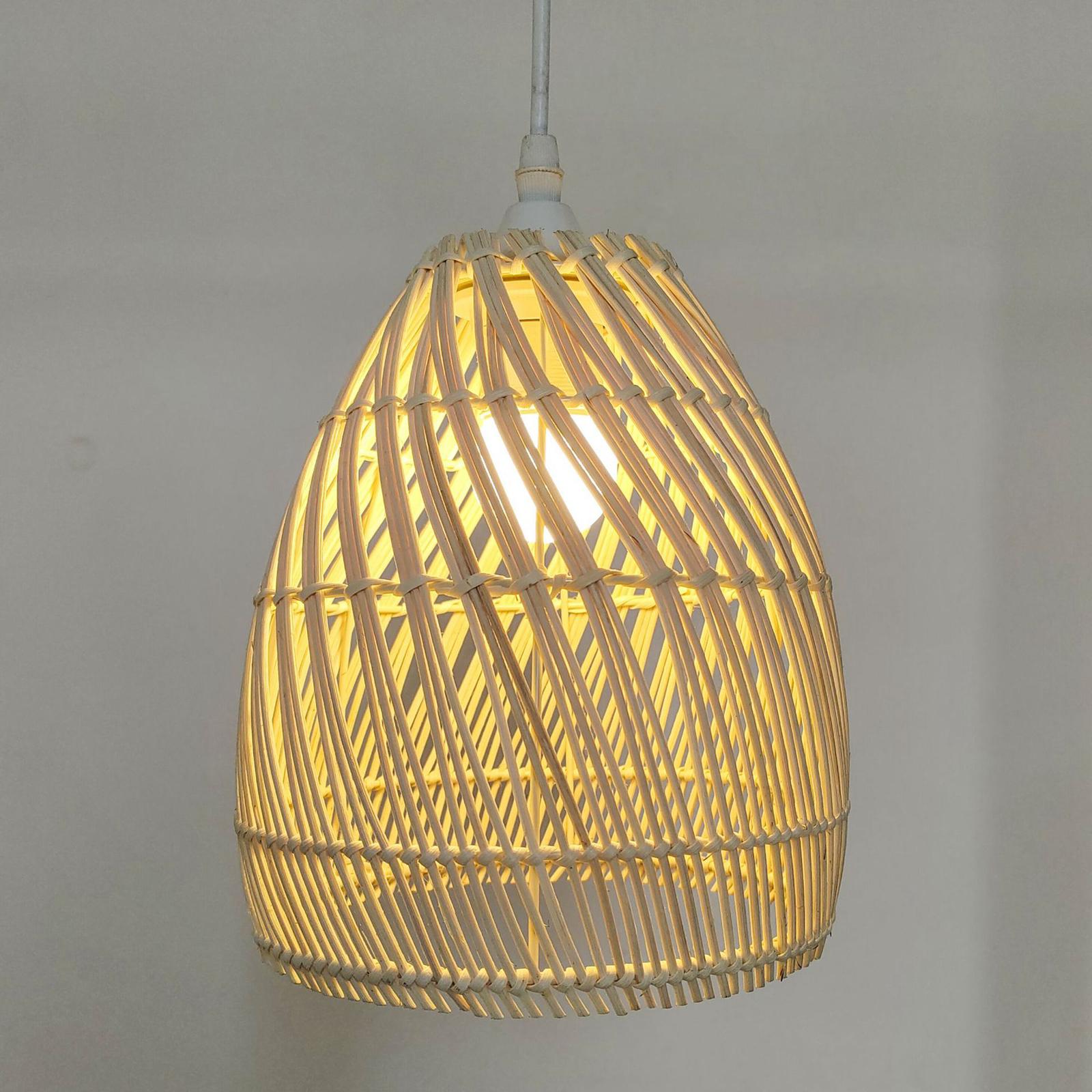 Pantalla de lámpara para lámpa - Wicker Pendant Shade reseña y precio