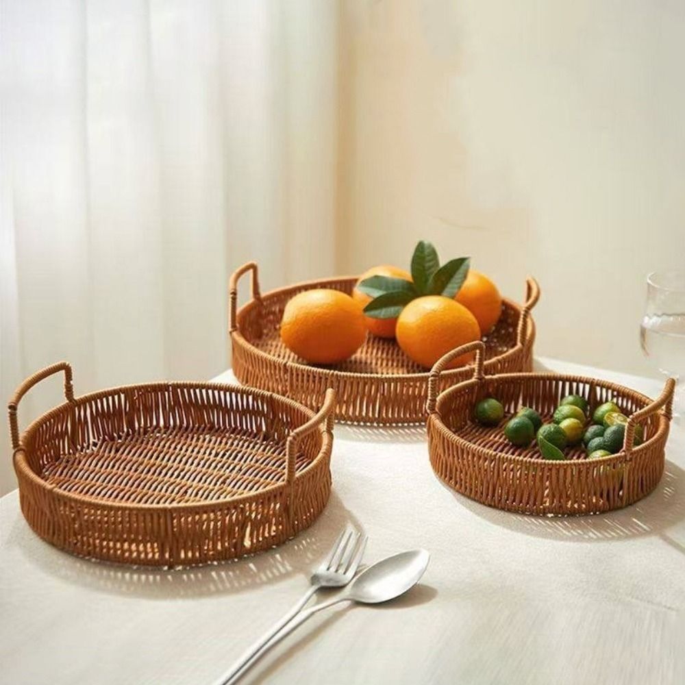 Cesta de Almacenamiento de Gra - Rattan Tray Handle reseña y precio