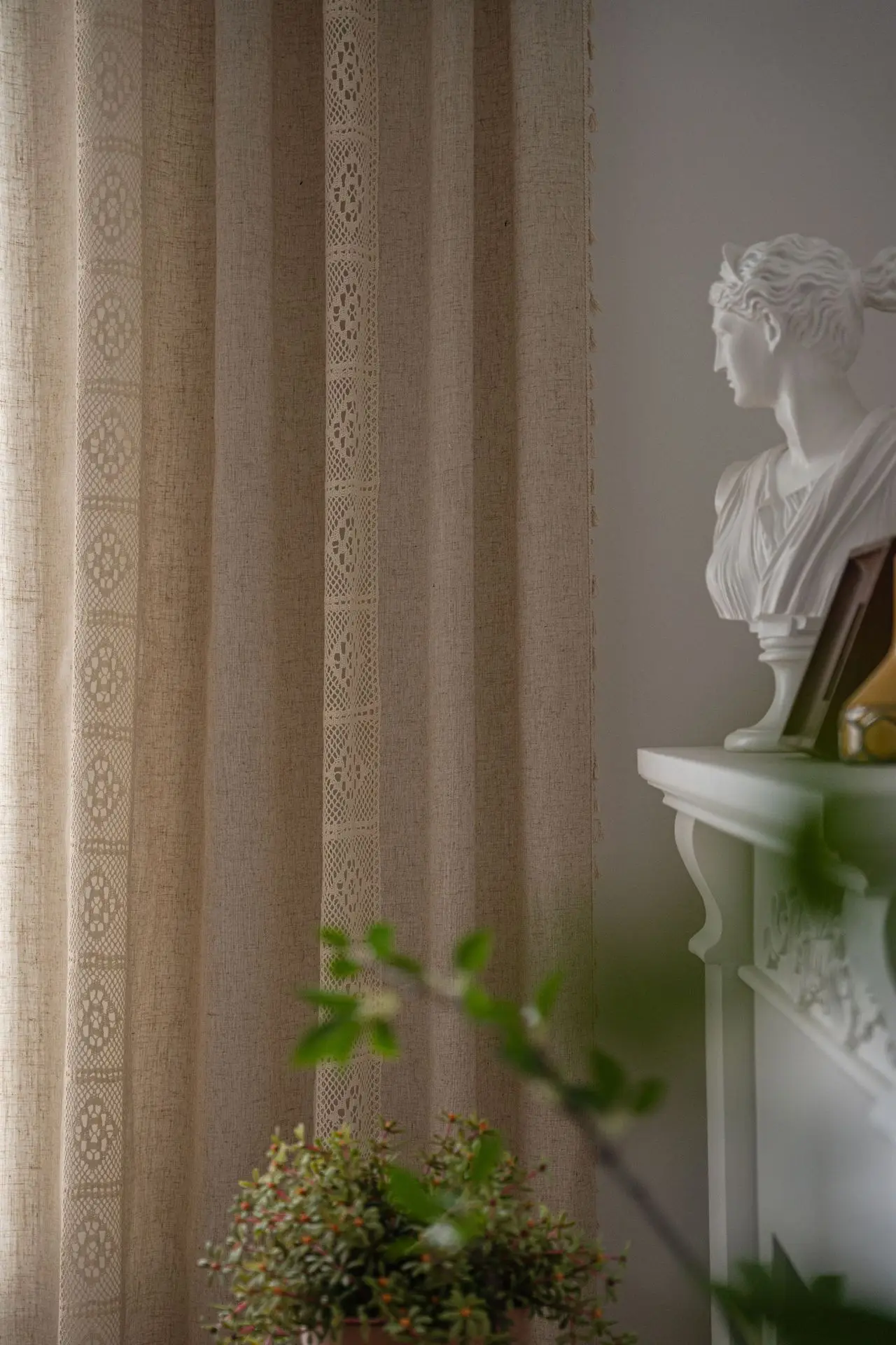 Cortinas semiopacas de lino bo - Linen Curtain Eyelet reseña y precio