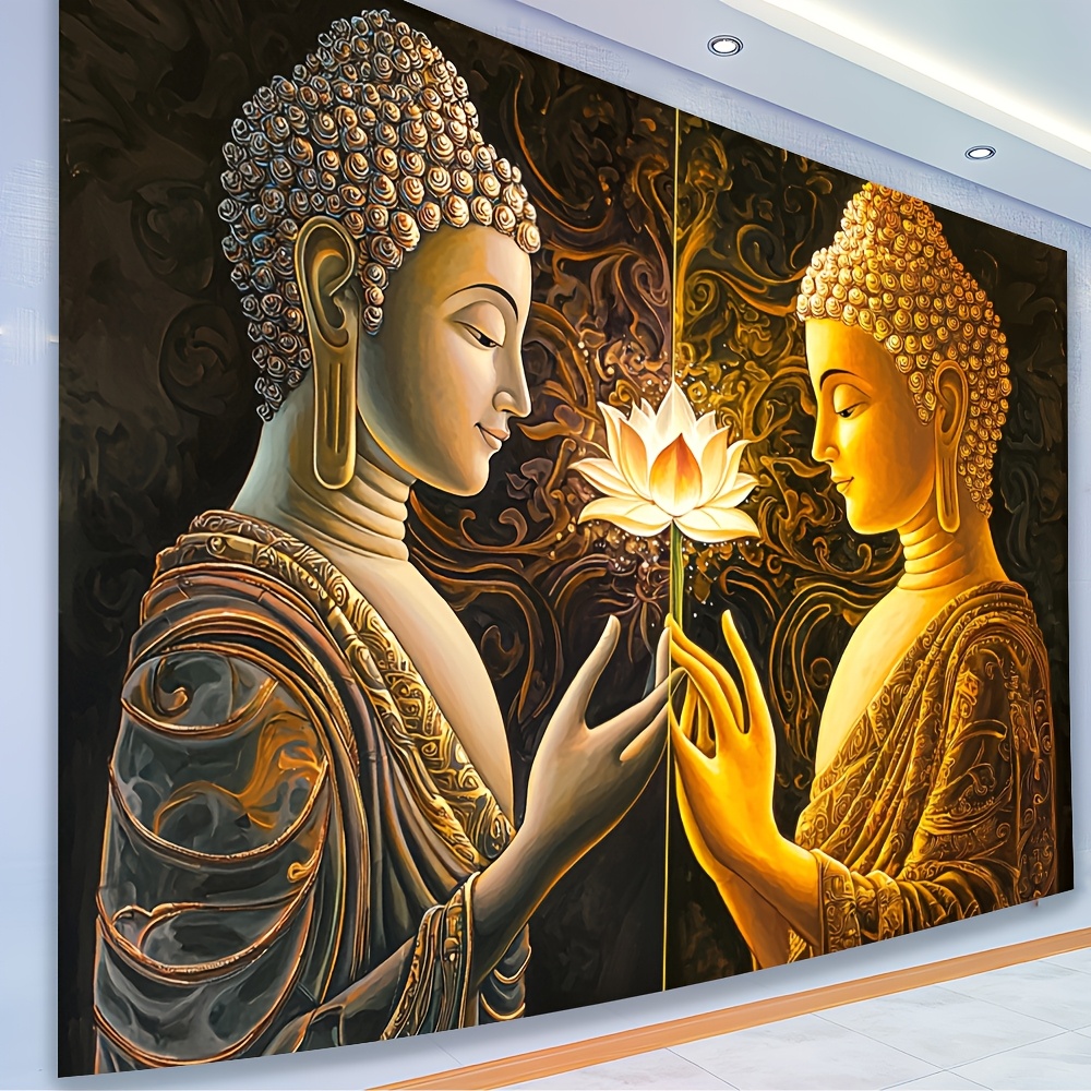 Tapiz de pared de loto de Buda - Interior Design Zen reseña y precio
