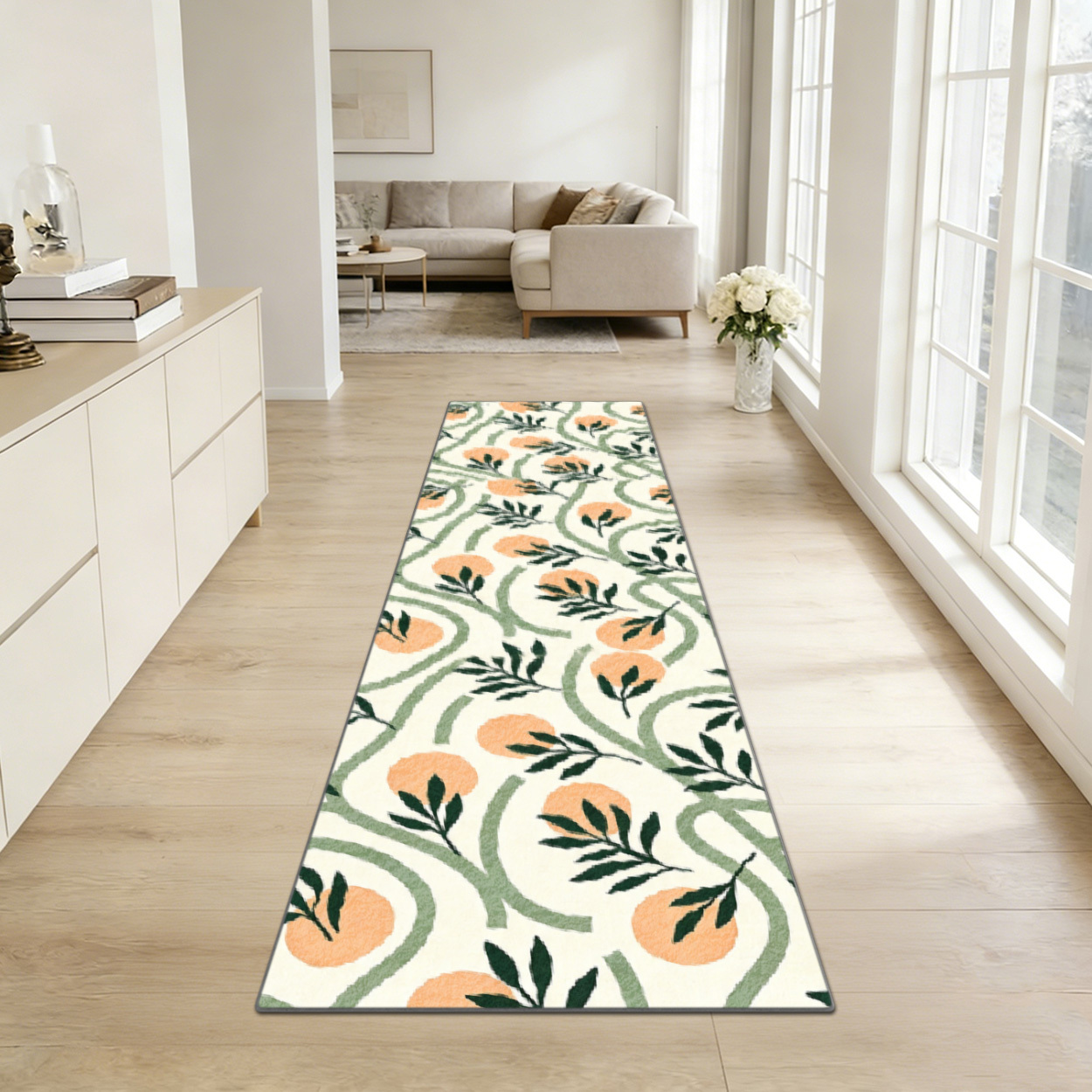 Alfombra de pasillo larga esti - Printed Rug Abstract reseña y precio