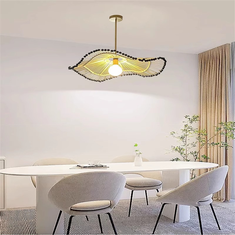 Candelabro de sombra de ratán  - Wicker Pendant Shade reseña y precio