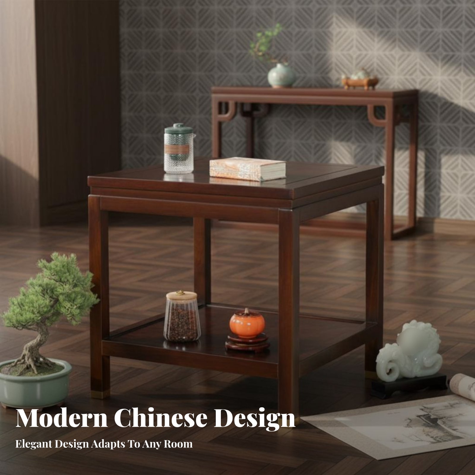 Mesa Cuadrada de Dos Niveles,  - Interior Design Minimalist reseña y precio