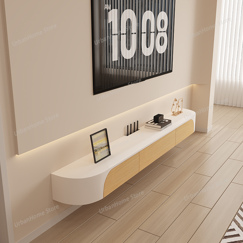 Mueble de TV Flotante Blanco p - Interior Design Tv Room reseña y precio