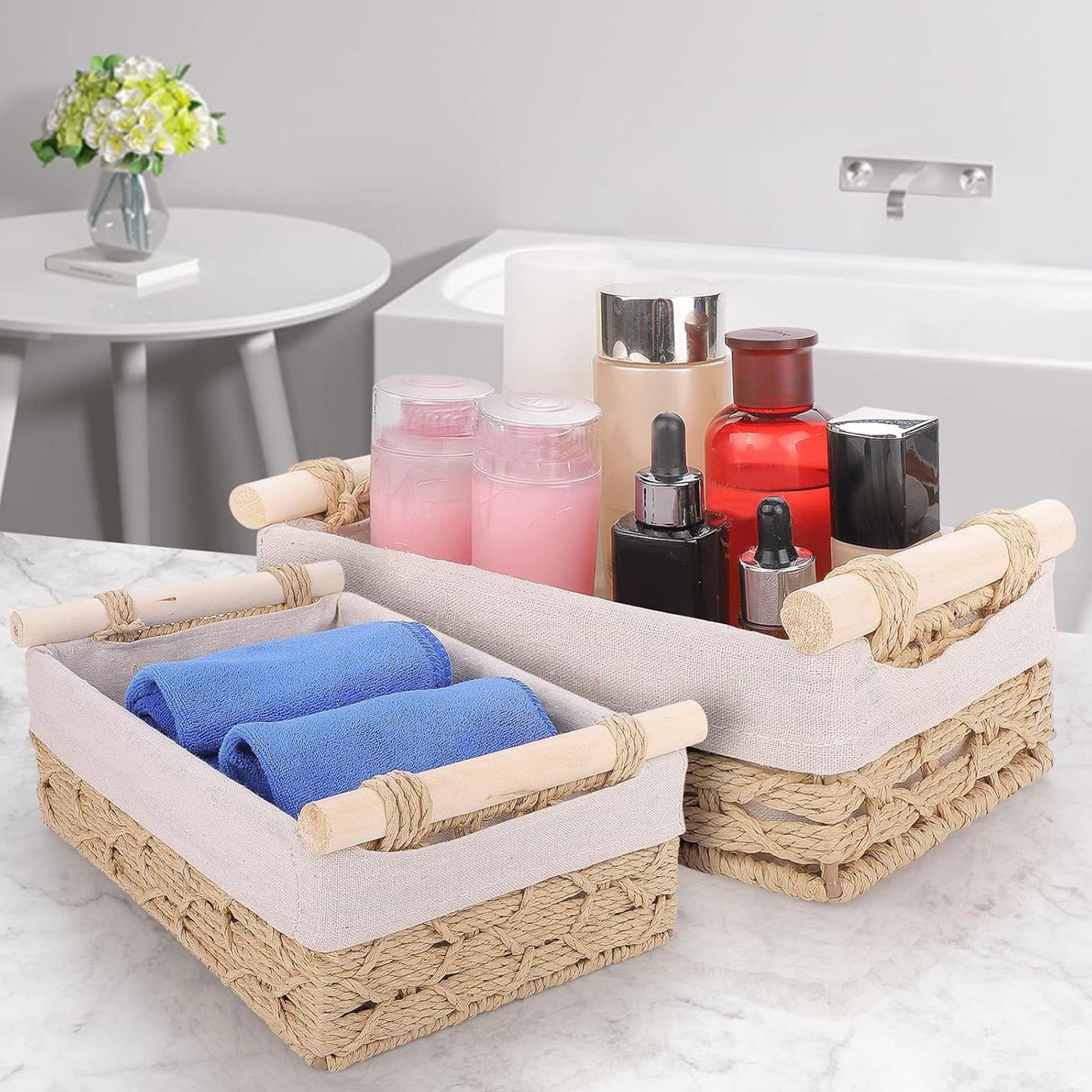Cesta de Almacenamiento con As - Rattan Tray Handle reseña y precio