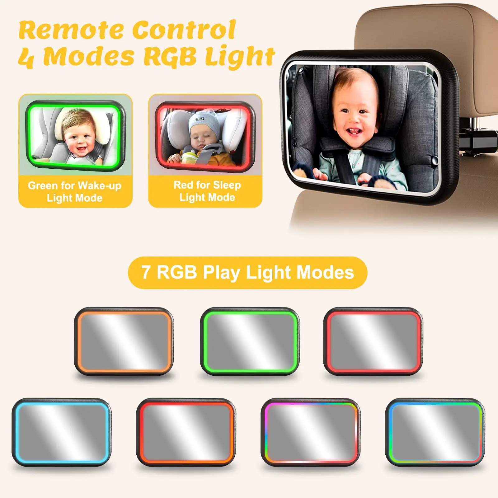Espejo de coche para bebé con  - Interior Design Remote reseña y precio
