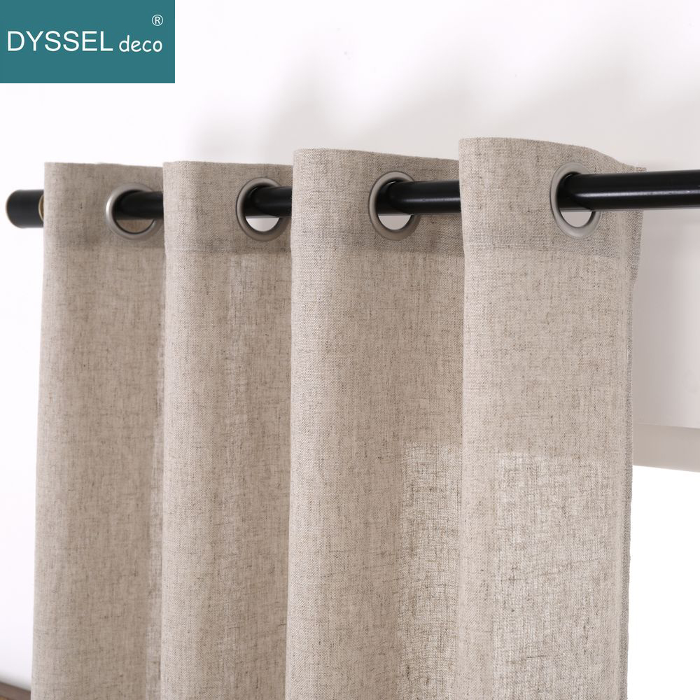 Sólido hogar decorativo Anti-U - Linen Curtain Eyelet reseña y precio