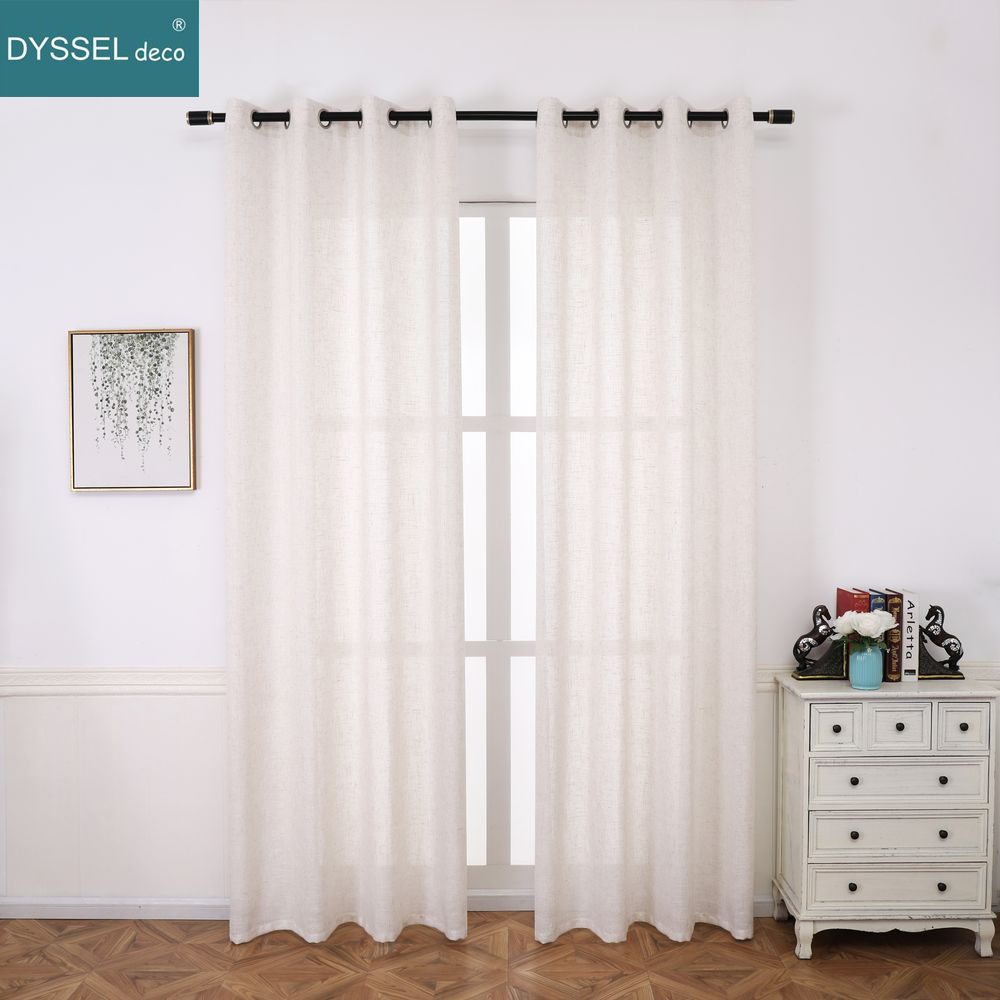 Sólido hogar decorativo Anti-U - Linen Curtain Eyelet reseña y precio