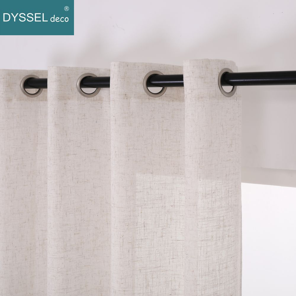 Sólido hogar decorativo Anti-U - Linen Curtain Eyelet reseña y precio