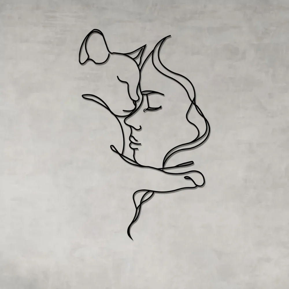 Elegante arte metálico de gato - Interior Design Minimalist reseña y precio