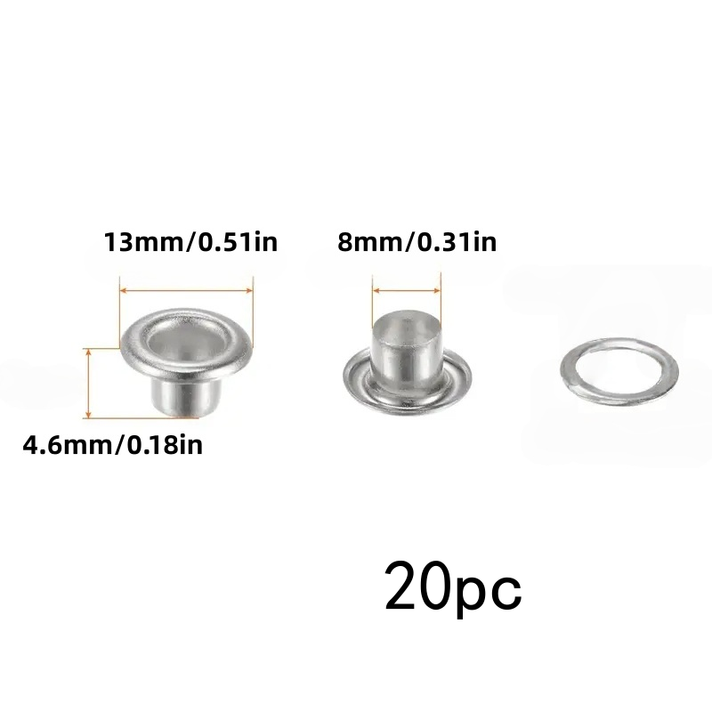 Kit de ojales metálicos de 8mm - Linen Curtain Eyelet reseña y precio
