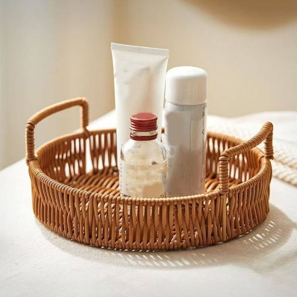 Cesta de Almacenamiento de Gra - Rattan Tray Handle reseña y precio