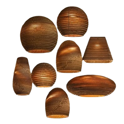 Lámpara colgante de techo teji - Wicker Pendant Shade reseña y precio